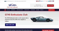 Desktop Screenshot of gt40enthusiastsclub.com